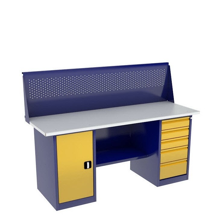 Верстак с тумбой и драйвером ВП-4Т/1,6 с экраном купить в Калуге Верстак с тумбой и драйвером ВП-4Т/1,6 с экраном купить в Калуге