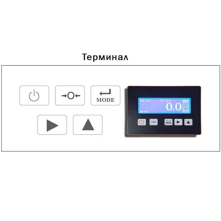 Гидравлическая рохля с весами CBY-II 2000 PDP (г/п 2000 кг, вилы 1150x550 мм) NIULI купить в Калуге