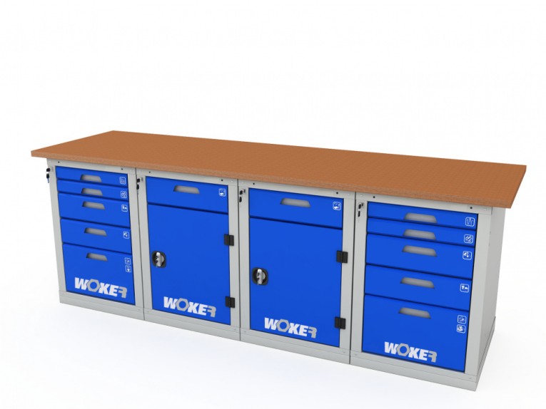 Верстак четырехтумбовый WOKER PRO 45225.2400 купить в Калуге