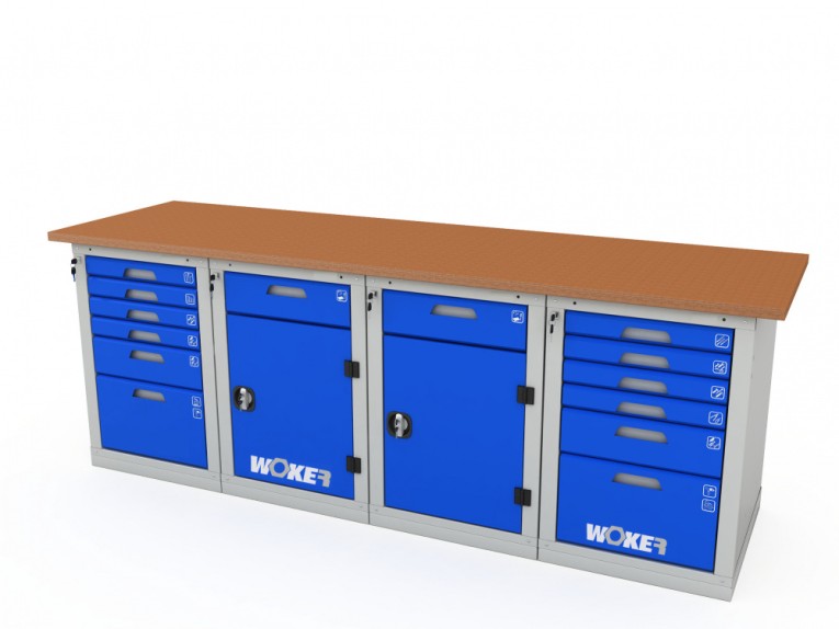 Верстак четырехтумбовый WOKER PRO 46226.2400 купить в Калуге