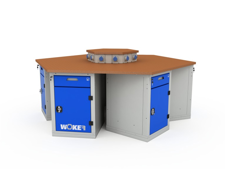 Верстак шеститумбовый WOKER PRO 6002.2500 купить в Калуге