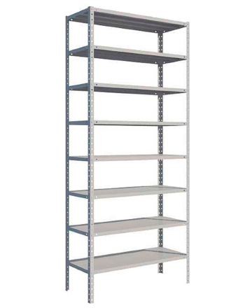 Стеллаж MS Strong 3100х1500х400 8 полок купить в Калуге