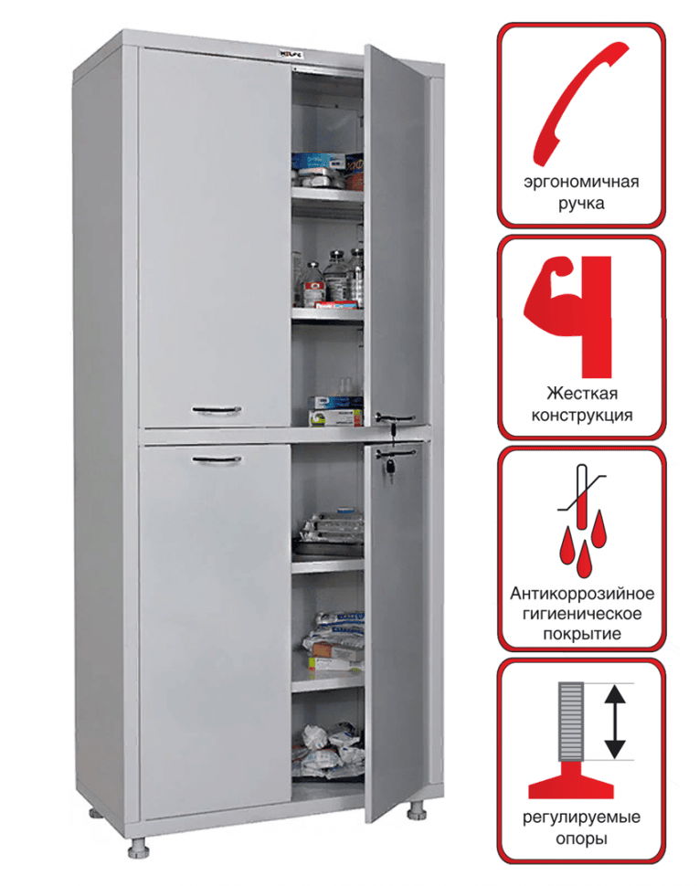 Медицинский шкаф Hilfe МД 2 1780/SS купить в Калуге Медицинский шкаф Hilfe МД 2 1780/SS купить в Калуге