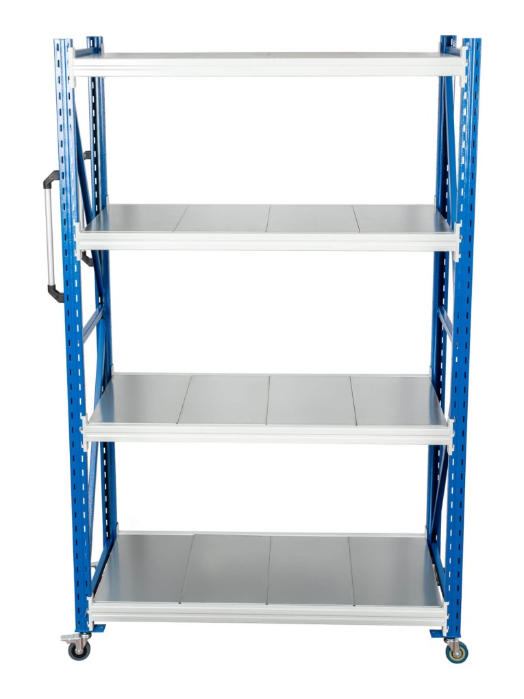 Стеллаж мобильный БиКом СТ-4 250x90x60 4 полки купить в Калуге