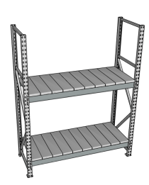 Стеллаж грузовой СГР 3000x900x600 2 полки (металл) Стеллаж грузовой СГР 3000x900x600 2 полки (металл)