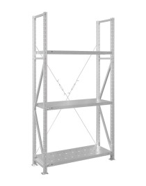 Стеллаж MS U 2000x1500x600 3 полки (150 кг, перф) Стеллаж MS U 2000x1500x600 3 полки (150 кг, перф)
