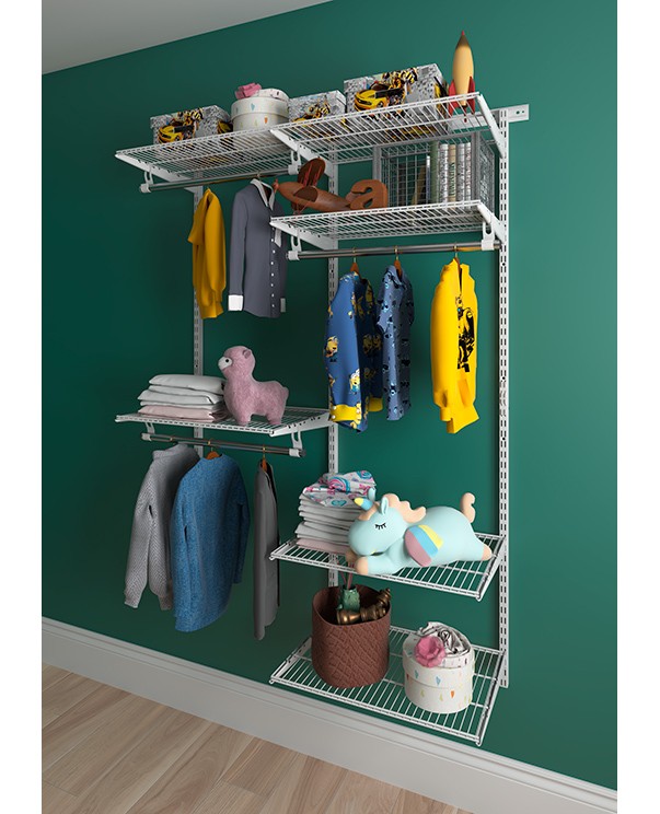 Гардеробная система Практик Home Optima G120 белая купить в Калуге