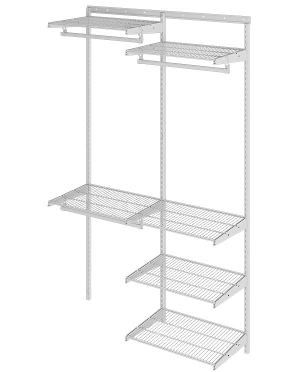 Гардеробная система Практик Home Optima G120 белая купить в Калуге