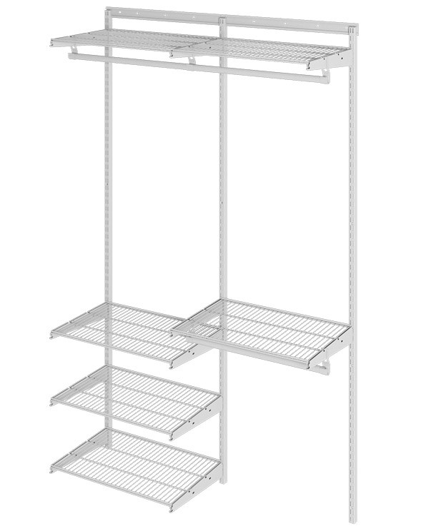 Гардеробная система Практик Home Optima G120 белая купить в Калуге