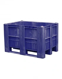 BoxPallet 1200х800х740 мм синий сплошной