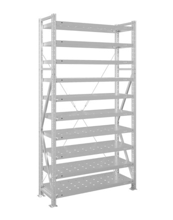 Стеллаж MS U 2500x700x800 10 полок (350 кг, перф) купить в Калуге