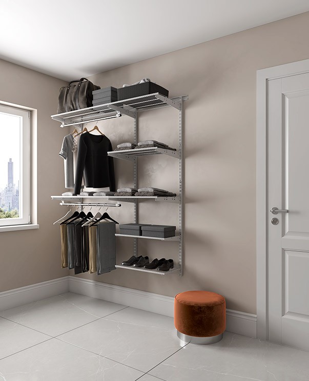 Гардеробная система Практик Home Optima G150 белая купить в Калуге