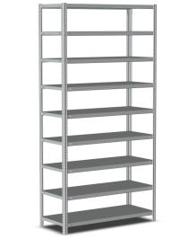 Стеллаж металлический Титан МС-500 1500х1500х300 9 полок Стеллаж металлический Титан МС-500 1500х1500х300 9 полок