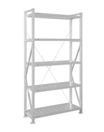 Стеллаж MS U 2500x1200x800 5 полок (180 кг, перф) купить в Калуге