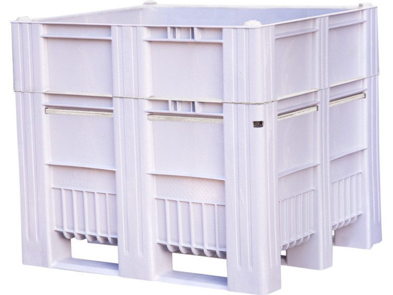 BoxPallet 1200x1000x1035 мм сплошной на полозьях серый купить в Калуге