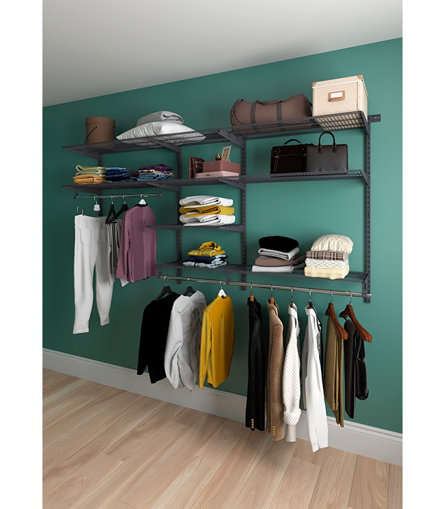 Гардеробная система Практик Home Optima G240 графит купить в Калуге Гардеробная система Практик Home Optima G240 графит купить в Калуге