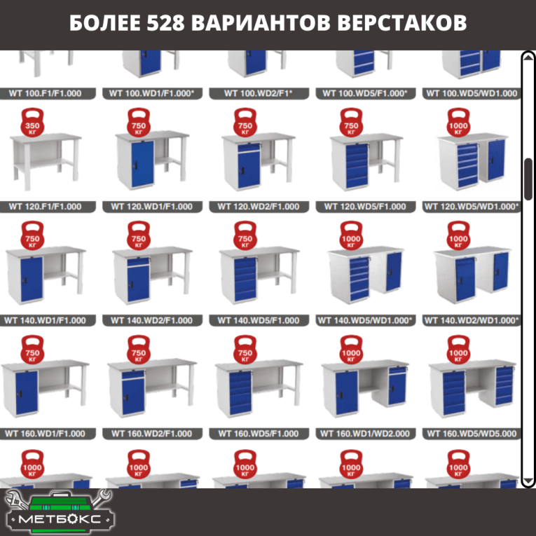 Верстак Profi WT100.WD1/WD5.010 купить в Калуге Верстак Profi WT100.WD1/WD5.010 купить в Калуге