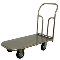 Платформенная тележка ТП НЖ 5 (г/п 400 кг, 1200x700 мм, колеса серая резина 160 мм, нержавеющая сталь) Платформенная тележка ТП НЖ 5 (г/п 400 кг, 1200x700 мм, колеса серая резина 160 мм, нержавеющая сталь)