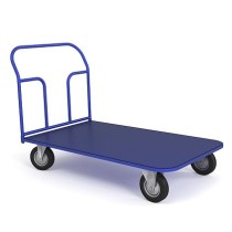 Тележка платформенная ТП 10 (г/п 550 кг, 1800x800 мм, колеса литая протекторная резина 160 мм) Тележка платформенная ТП 10 (г/п 550 кг, 1800x800 мм, колеса литая протекторная резина 160 мм)