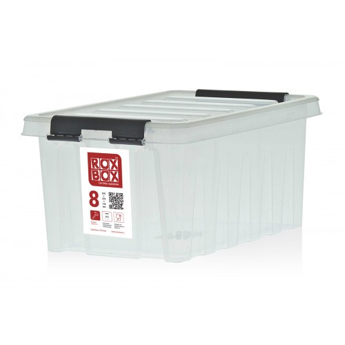 Контейнер Rox Box Original 8 (335х220х155 мм с крышкой и клипсами прозрачный) купить в Калуге