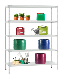 Стеллаж металлический Титан МС-900 3000x1000x400 5 полок Стеллаж металлический Титан МС-900 3000x1000x400 5 полок