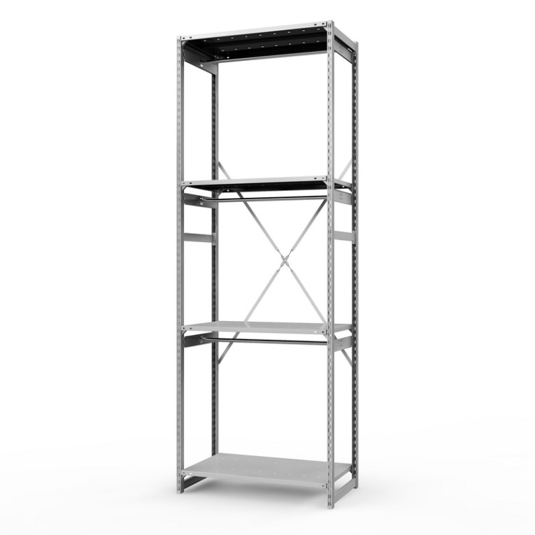 Стеллаж металлический ТСУ Универсал, 3000х1060х500 мм.Штанги: 3шт. Полки: металл перф. 4 шт. купить в Калуге