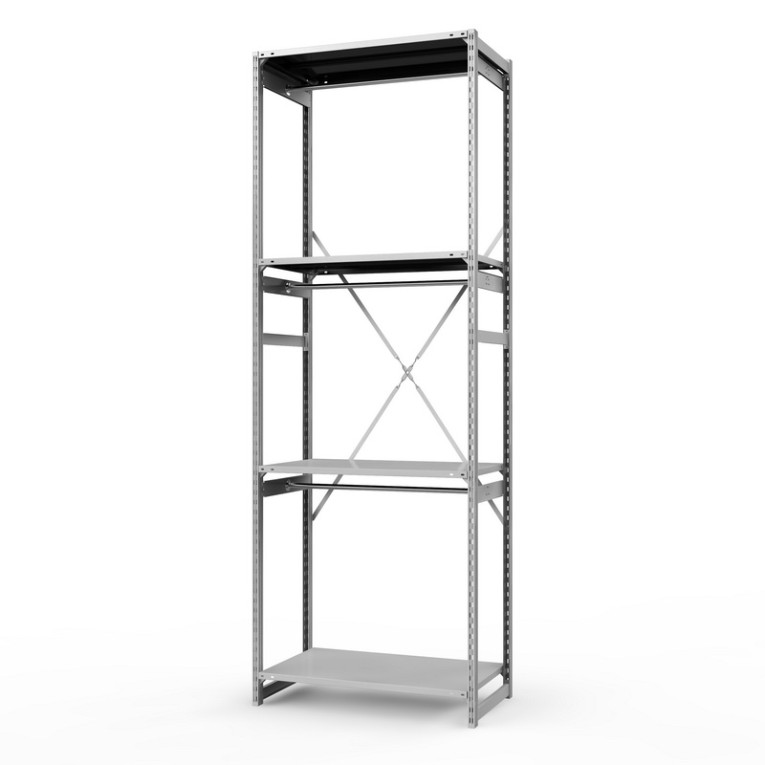 Стеллаж металлический ТСУ Универсал, 3000х1060х500 мм.Штанги: 3шт. Полки: металл усил. 4 шт. купить в Калуге Стеллаж металлический ТСУ Универсал, 3000х1060х500 мм.Штанги: 3шт. Полки: металл усил. 4 шт. купить в Калуге