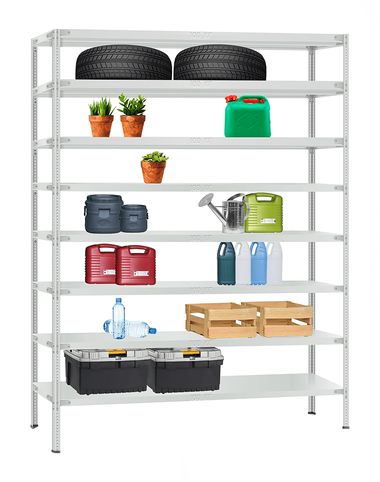 Стеллаж металлический Титан МС-900 2200x1000x400 8 полок купить в Калуге Стеллаж металлический Титан МС-900 2200x1000x400 8 полок купить в Калуге