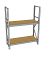 Стеллаж грузовой СГР 3000x1200x600 2 полки (ДСП) Стеллаж грузовой СГР 3000x1200x600 2 полки (ДСП)