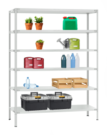 Стеллаж металлический Титан МС-900 2200x1000x500 6 полок Стеллаж металлический Титан МС-900 2200x1000x500 6 полок