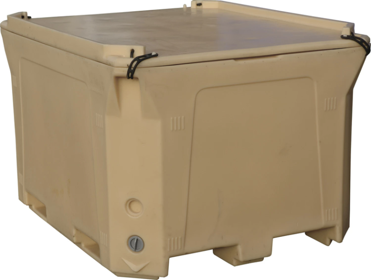 Контейнер 1470х1180х965 мм бежевый с крышкой купить в Калуге Контейнер 1470х1180х965 мм бежевый с крышкой купить в Калуге