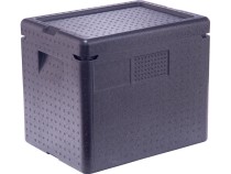 Контейнер 400х298х340 21л. с крышкой чёрный Контейнер 400х298х340 21л. с крышкой чёрный