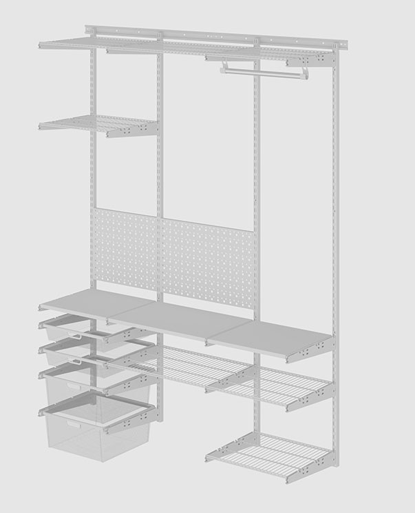 Гардеробная система Практик Home Дача 1 купить в Калуге Гардеробная система Практик Home Дача 1 купить в Калуге