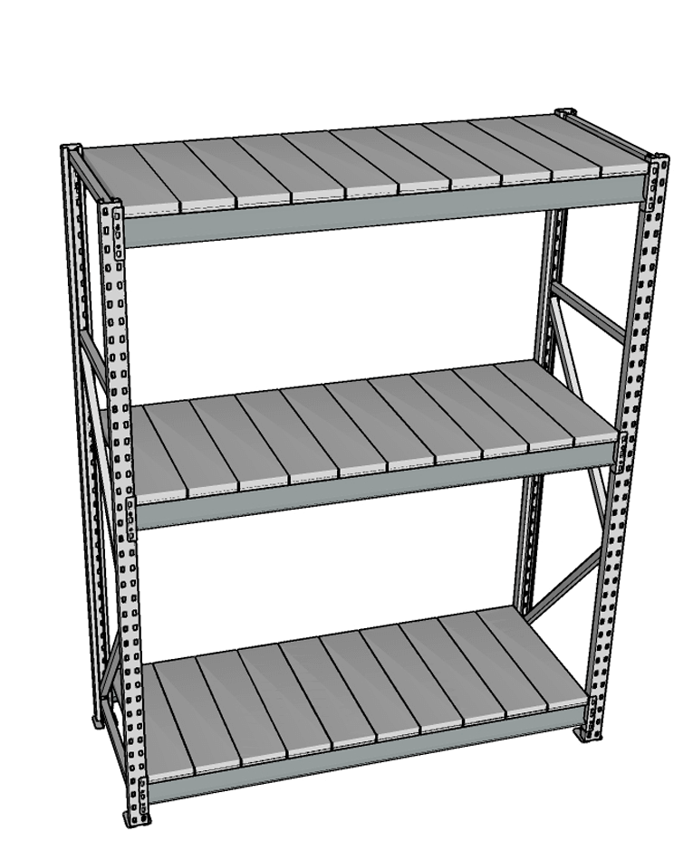 Стеллаж грузовой СГР 3000x1800x1000 3 полки (металл) купить в Калуге Стеллаж грузовой СГР 3000x1800x1000 3 полки (металл) купить в Калуге