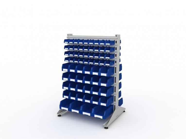 Стеллаж для пластиковых лотков SORTEX двухсторонний 1500x1000x800.05 купить в Калуге Стеллаж для пластиковых лотков SORTEX двухсторонний 1500x1000x800.05 купить в Калуге