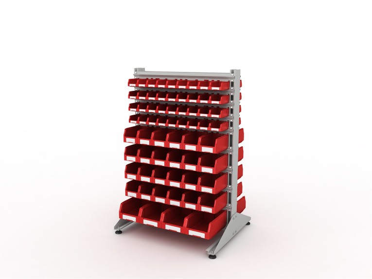 Стеллаж для пластиковых лотков SORTEX двухсторонний 1500x1000x800.05 купить в Калуге Стеллаж для пластиковых лотков SORTEX двухсторонний 1500x1000x800.05 купить в Калуге