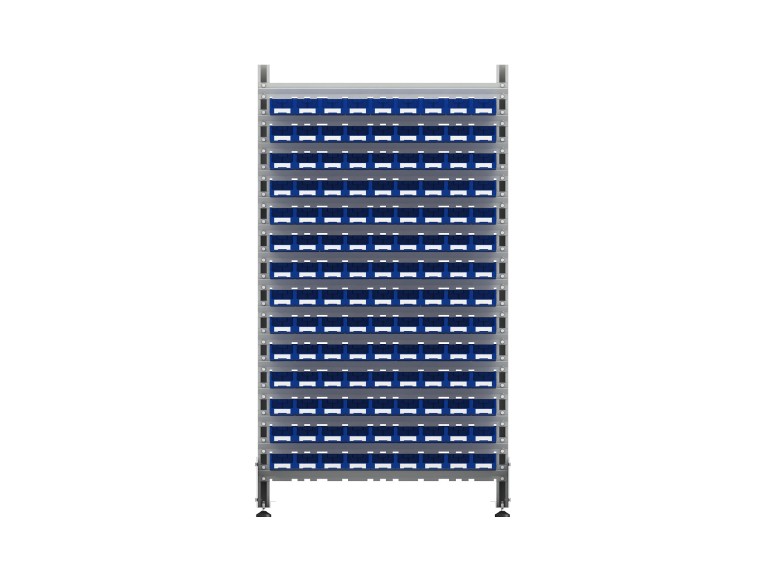 Стеллаж для пластиковых лотков SORTEX двухсторонний 1800x1000x800.01 купить в Калуге Стеллаж для пластиковых лотков SORTEX двухсторонний 1800x1000x800.01 купить в Калуге