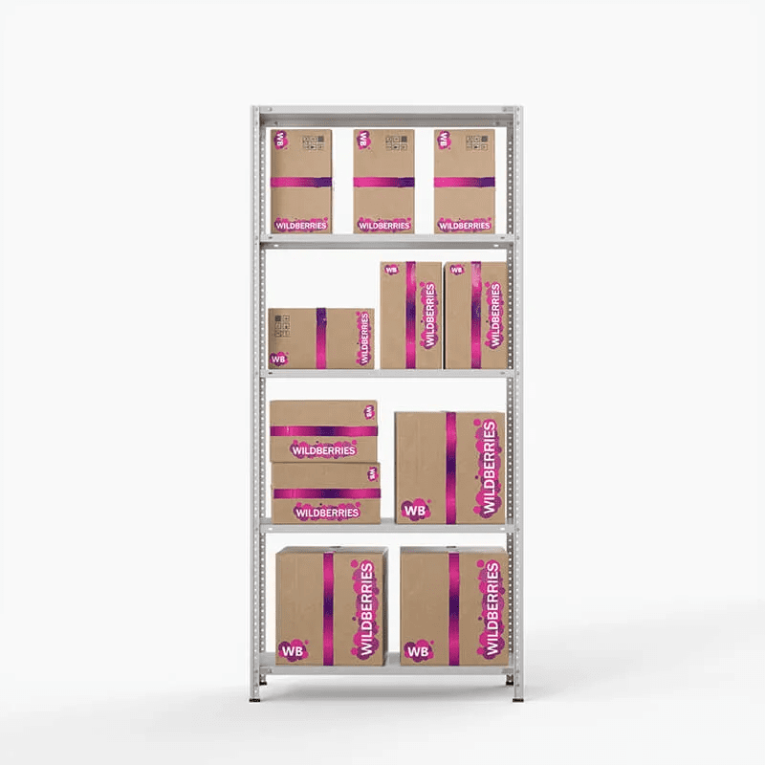 Стеллаж ПВЗ Wildberries 2000х1000х400 5 полок купить в Калуге Стеллаж ПВЗ Wildberries 2000х1000х400 5 полок купить в Калуге