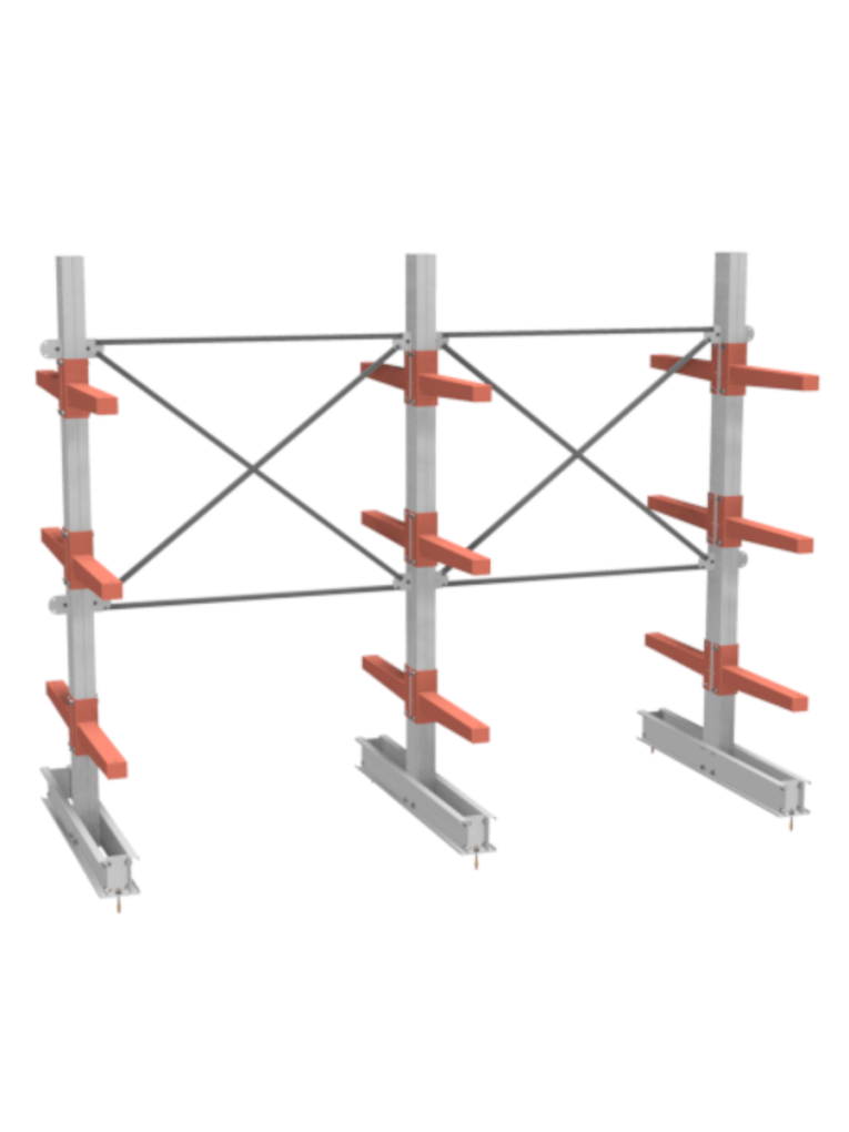 СТ-062 Стеллаж двухсторонний 3 яруса купить в Калуге