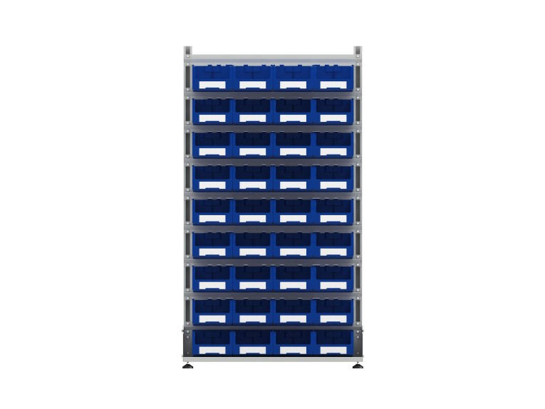 Стеллаж для пластиковых лотков SORTEX двухсторонний 1800x1000x800.03 купить в Калуге Стеллаж для пластиковых лотков SORTEX двухсторонний 1800x1000x800.03 купить в Калуге