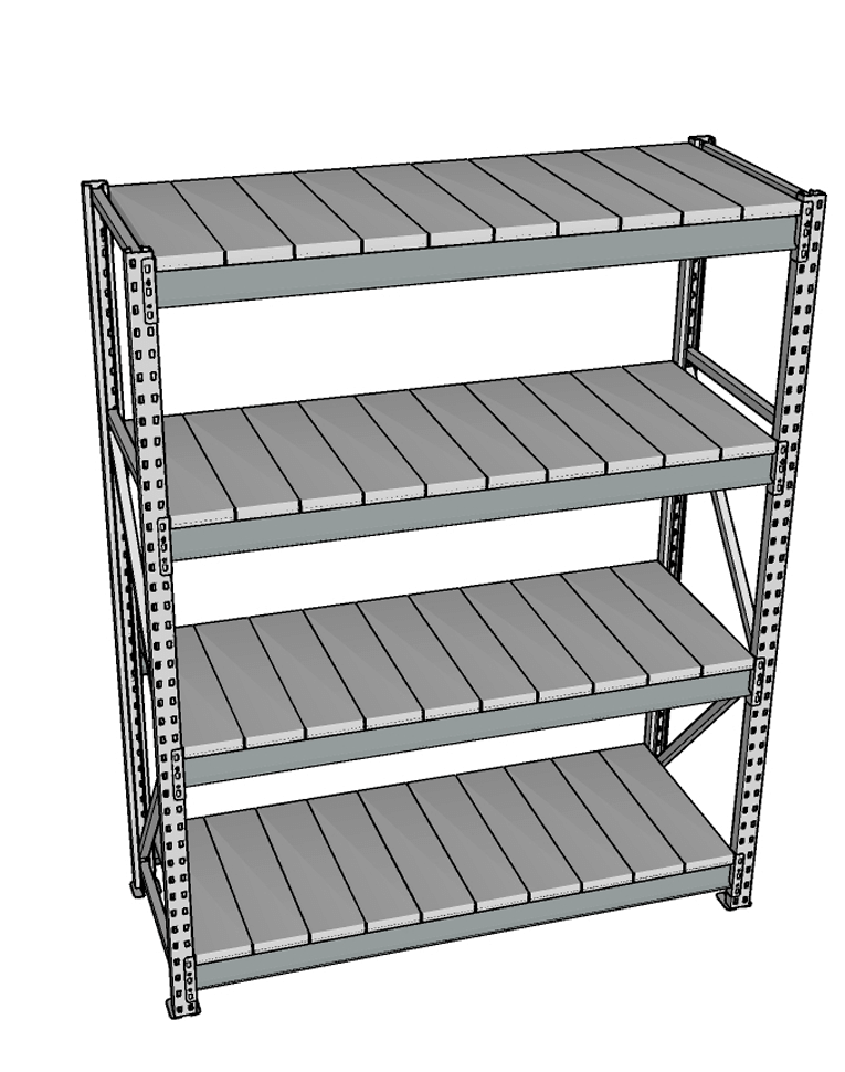 Стеллаж грузовой СГР 3000x900x600 4 полки (металл) купить в Калуге Стеллаж грузовой СГР 3000x900x600 4 полки (металл) купить в Калуге
