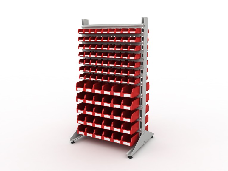 Стеллаж для пластиковых лотков SORTEX двухсторонний 1800x1000x800.04 купить в Калуге Стеллаж для пластиковых лотков SORTEX двухсторонний 1800x1000x800.04 купить в Калуге