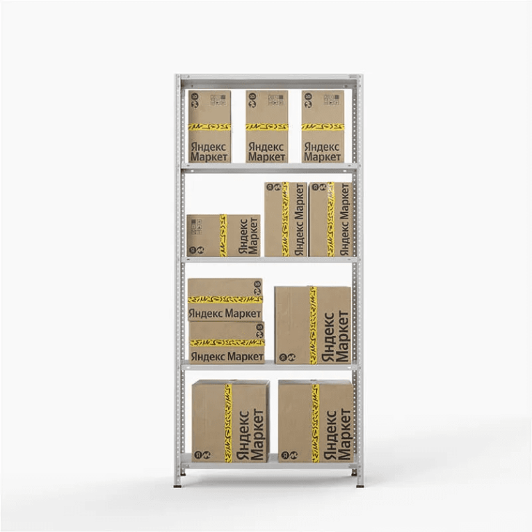 Стеллаж ПВЗ Яндекс Маркет 2000х1000х400 5 полок купить в Калуге
