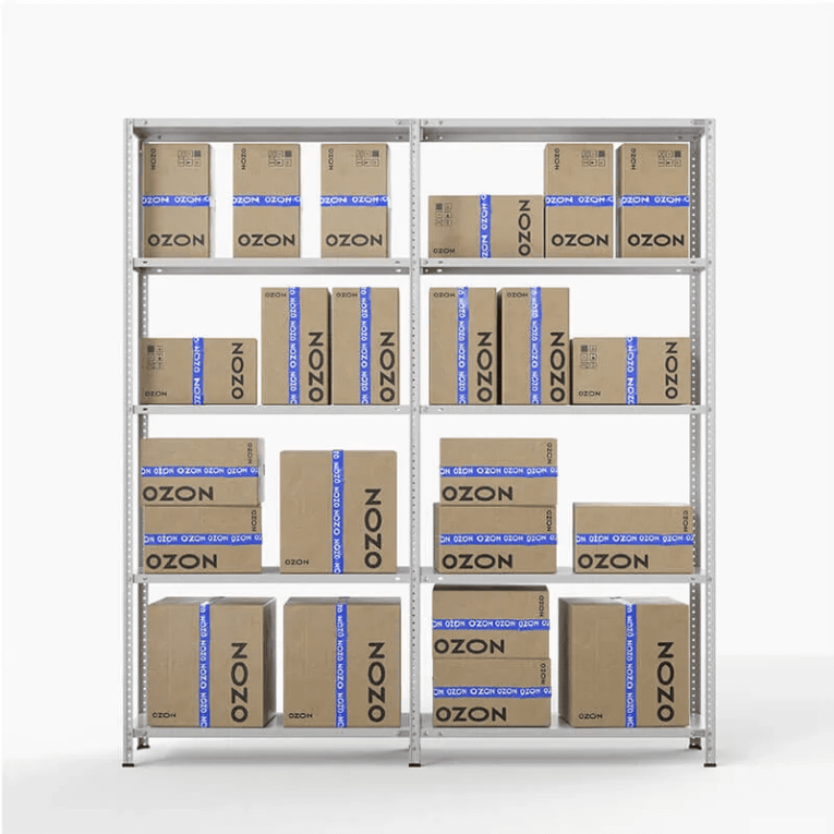 Стеллаж ПВЗ Озон 2000х2000х400 5 полок купить в Калуге