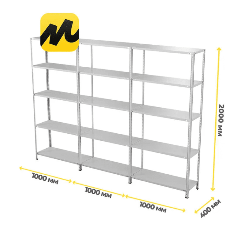 Стеллаж ПВЗ Яндекс Маркет 2000х3000х400 5 полок купить в Калуге Стеллаж ПВЗ Яндекс Маркет 2000х3000х400 5 полок купить в Калуге