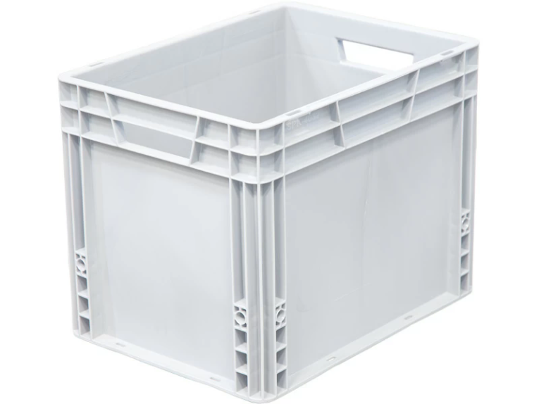 Ящик 400х300х320 сплошной, усиленное дно, цв. серый купить в Калуге Ящик 400х300х320 сплошной, усиленное дно, цв. серый купить в Калуге