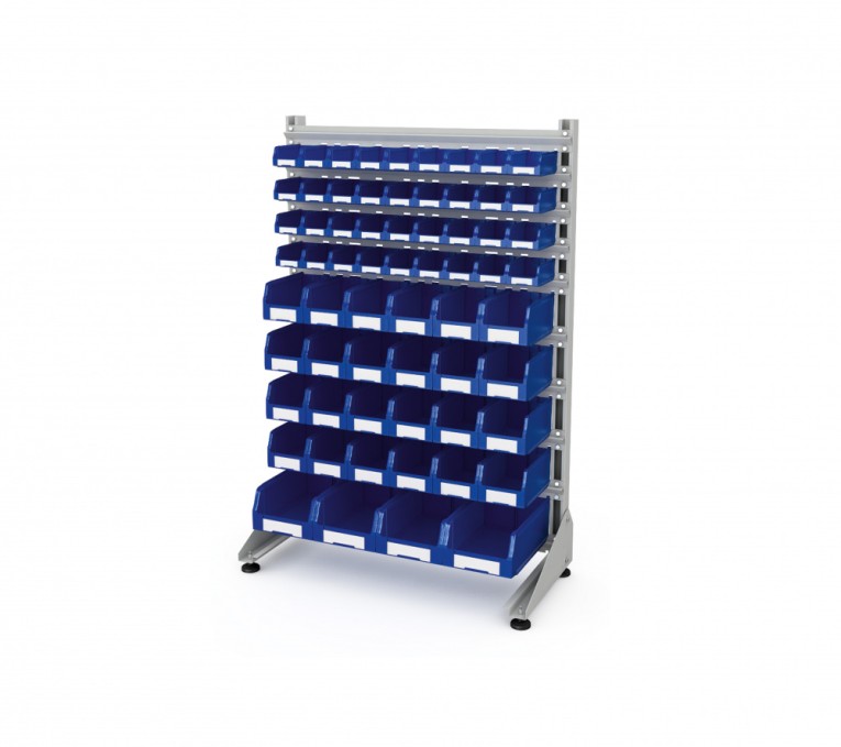 Стеллаж для пластиковых лотков SORTEX односторонний 1500x1000x450.05 купить в Калуге Стеллаж для пластиковых лотков SORTEX односторонний 1500x1000x450.05 купить в Калуге