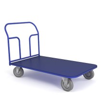 Тележка платформенная ТП 10 (г/п 550 кг, 1800x800 мм, колеса серая резина 200 мм) Тележка платформенная ТП 10 (г/п 550 кг, 1800x800 мм, колеса серая резина 200 мм)