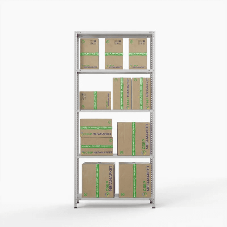 Стеллаж ПВЗ Сбер 2000х1000х400 5 полок купить в Калуге