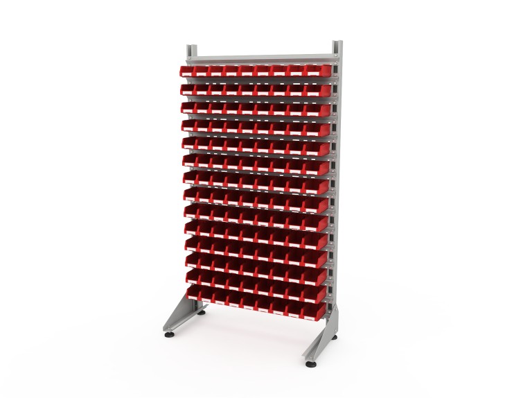 Стеллаж для пластиковых лотков SORTEX односторонний 1800x1000x450.01 купить в Калуге Стеллаж для пластиковых лотков SORTEX односторонний 1800x1000x450.01 купить в Калуге